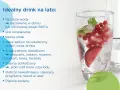 Orzeźwiający drink na lato: woda z sokiem, owocami i lodem. Idealny na upalne dni, pyszny i nawadniający.