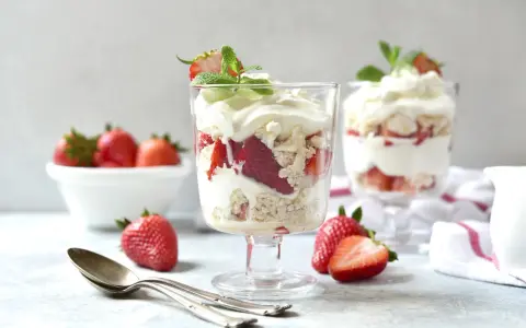 Eton mess kontra tradycyjna sałatka owocowa: deser z truskawkami, bitą śmietaną i bezą.
