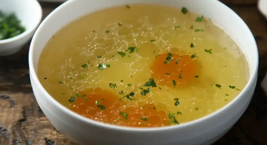 Aromaticzny rosół przepis na rozgrzewający bulion z marchewką i natką pietruszki, idealny na chłodne dni.